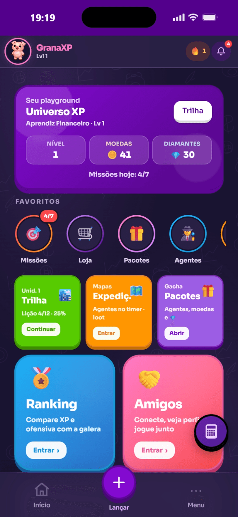Universo XP no celular